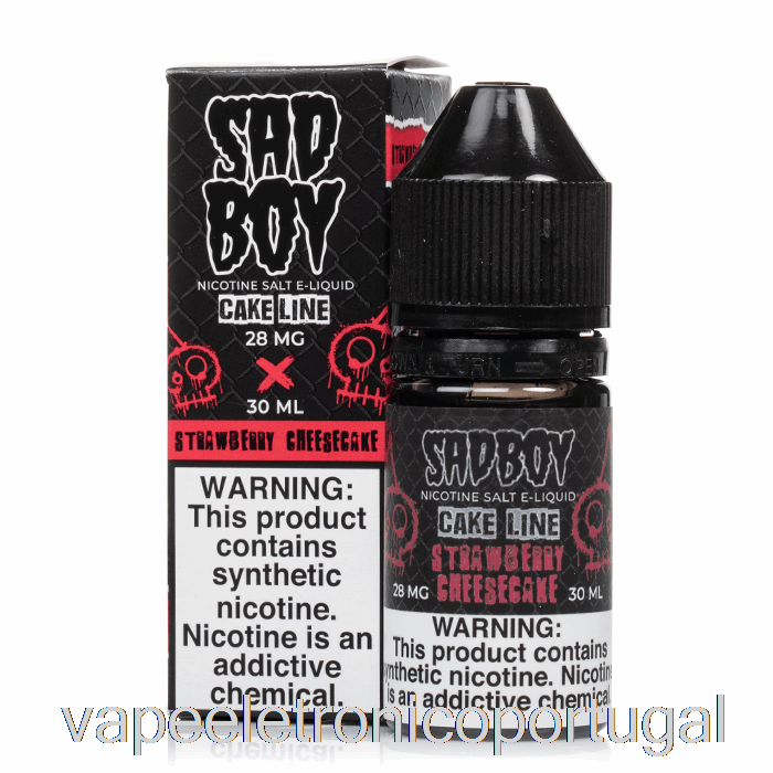 Cheesecake De Morango Vape Eletrônico - Sais Sadboy - 30ml 28mg
